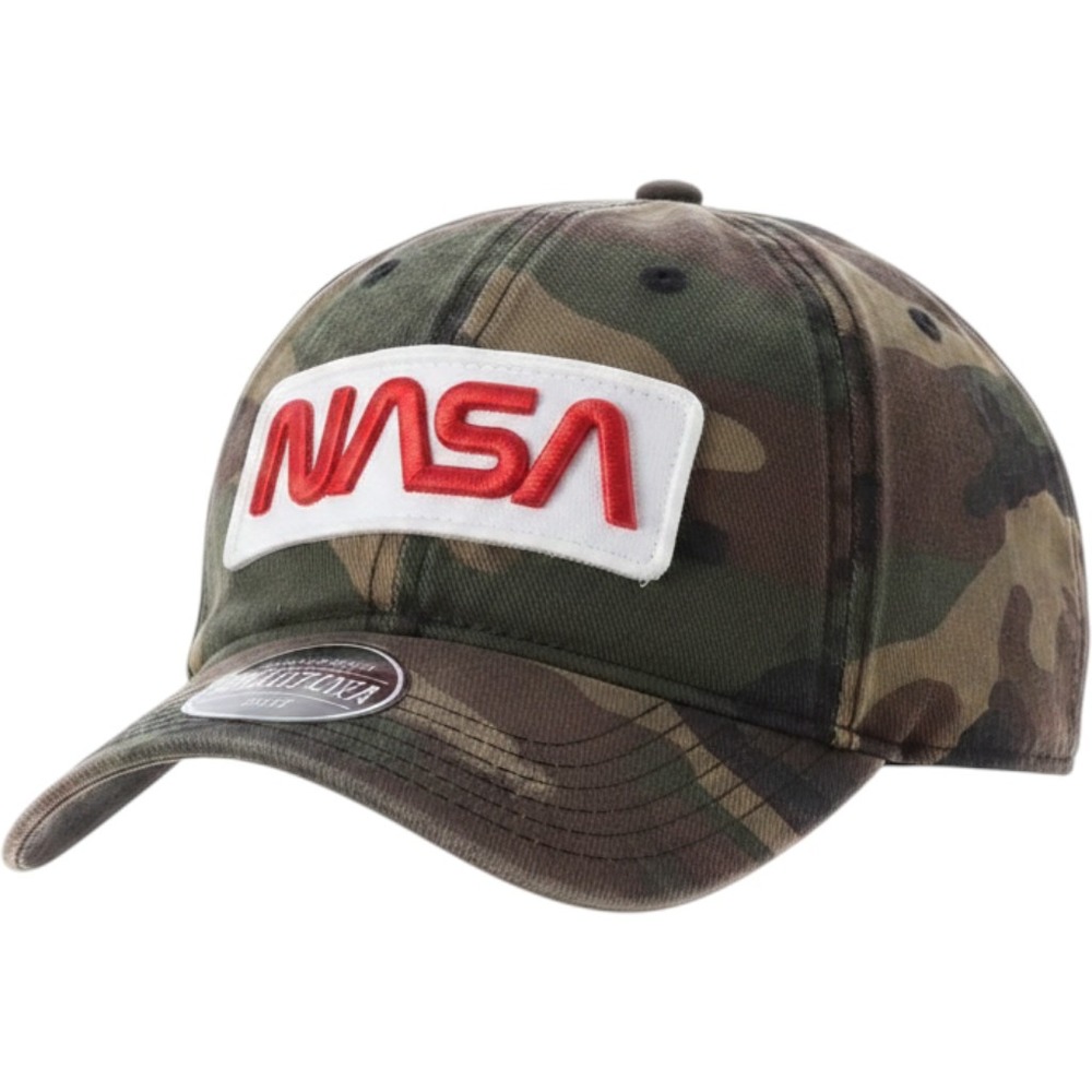 NASA Camo Baseball Cap Camouflage Adjustable Hat New with Tags Red Logo New